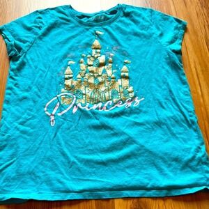 The Children's Place Girls Princess Castle Teal T-Shirt Size‎ XL 14